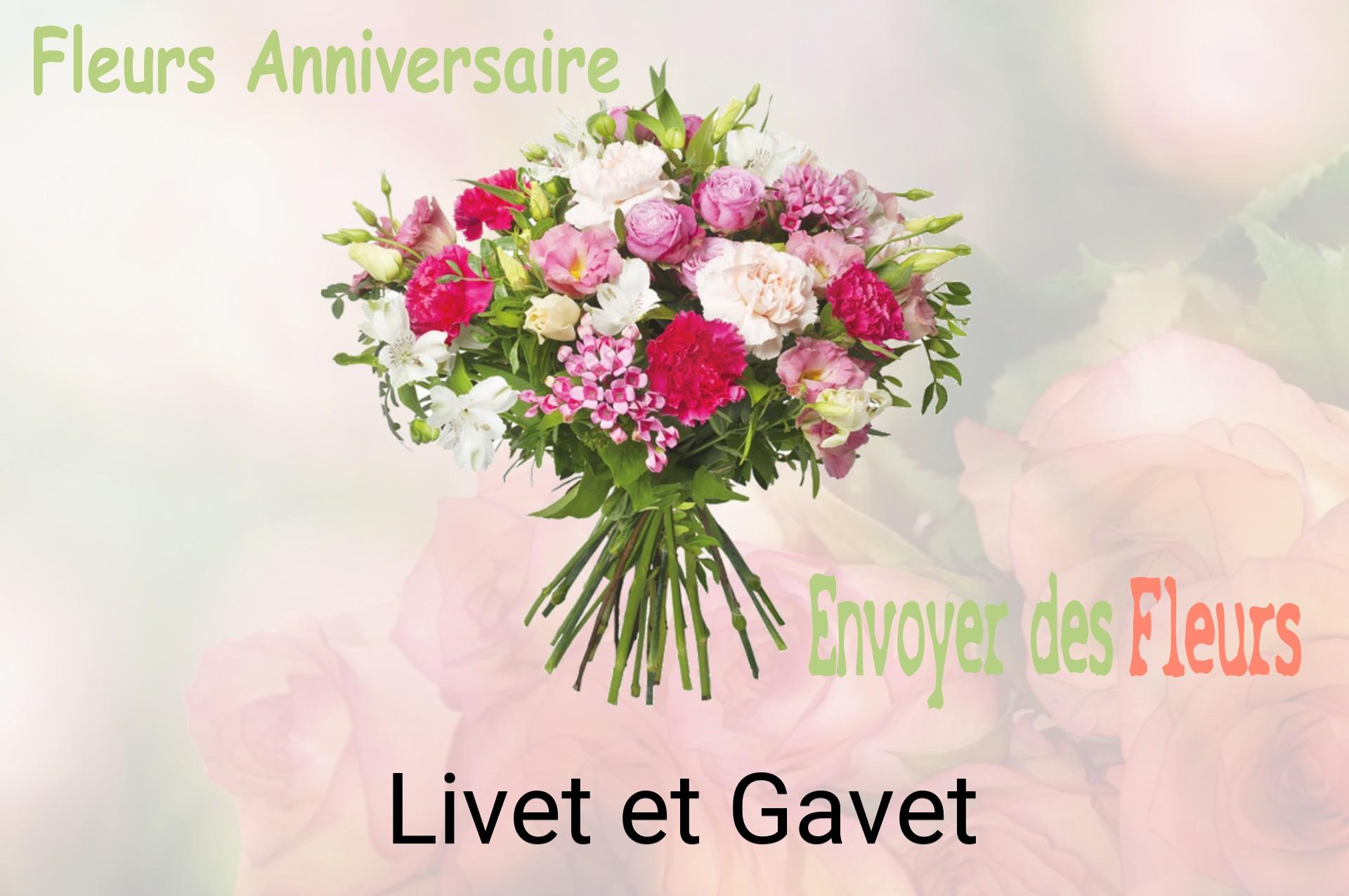 Bouquet de fleurs d’anniversaire livré à Livet-et-Gavet
